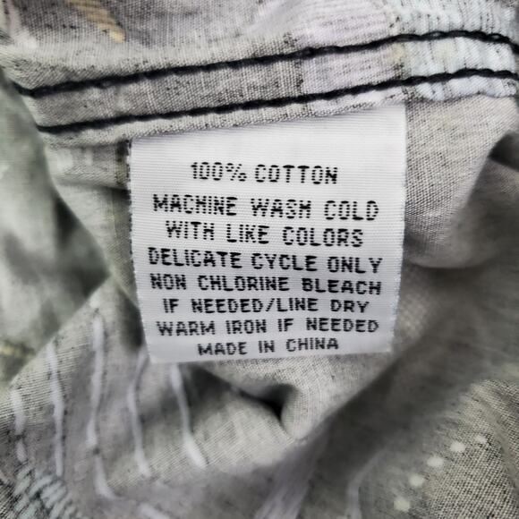 Molokai Surf Co Shirt Adult XXL Black Floral Print Mens Short Sleeve Hawaiian - Picture 4 of 6